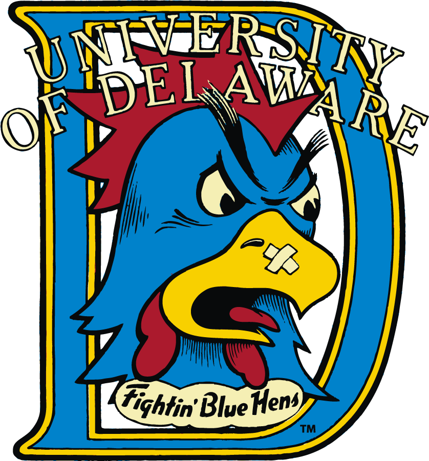 Delaware Blue Hens 1987-1999 Primary Logo diy DTF decal sticker